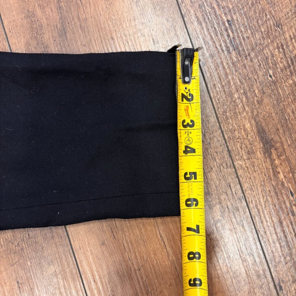 J.CREW VTG Tapered-Leg High Waist 100% Wool Black Pants Womens 8 NWT Made in USA - Picture 9 of 10